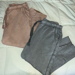 Lot of 2 aerie cropped sweatpants!